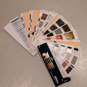 Interior design workshop with furniture materials